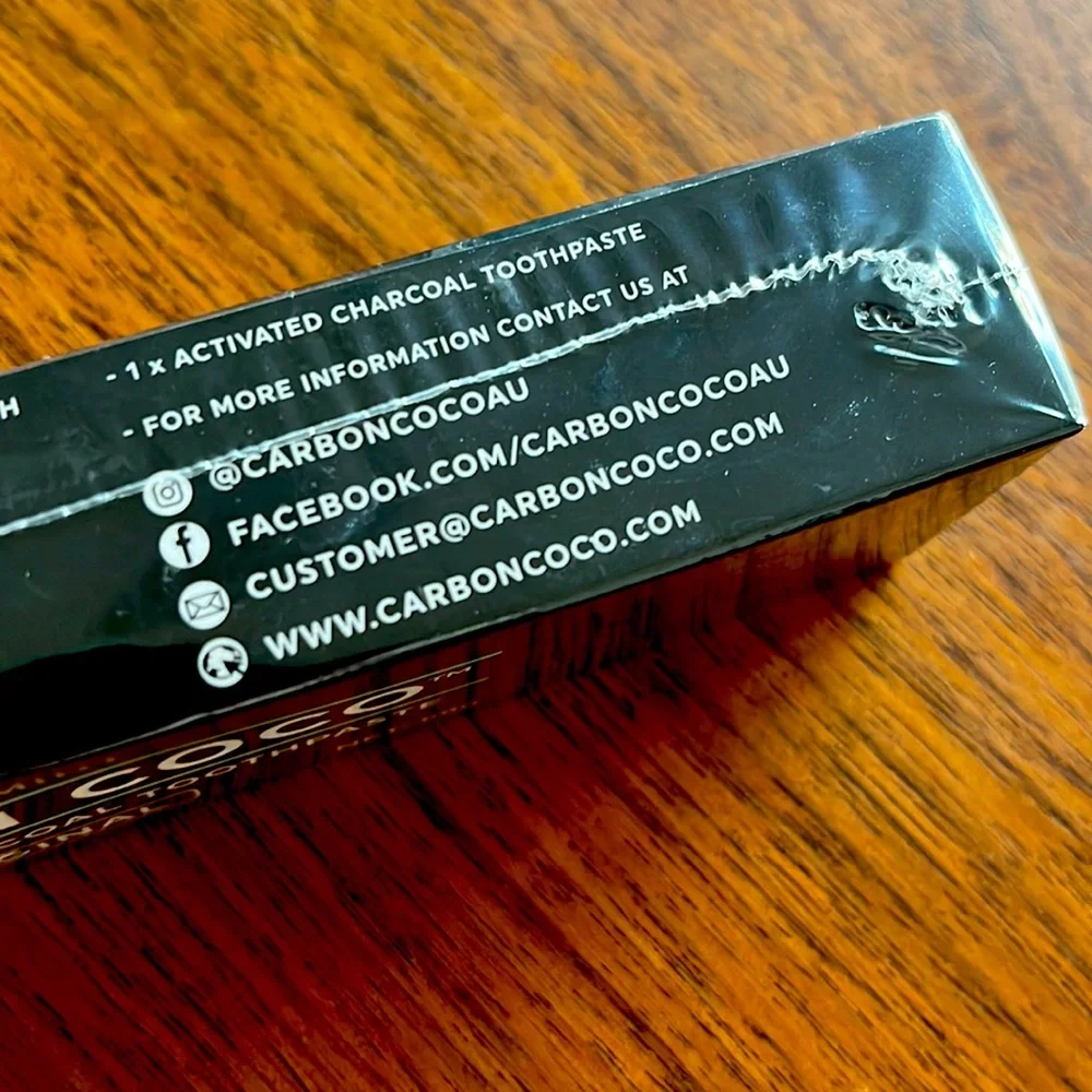 NWT Carbon COCO Spearmint Activated Charcoal Toothpaste - Picture 5 of 6